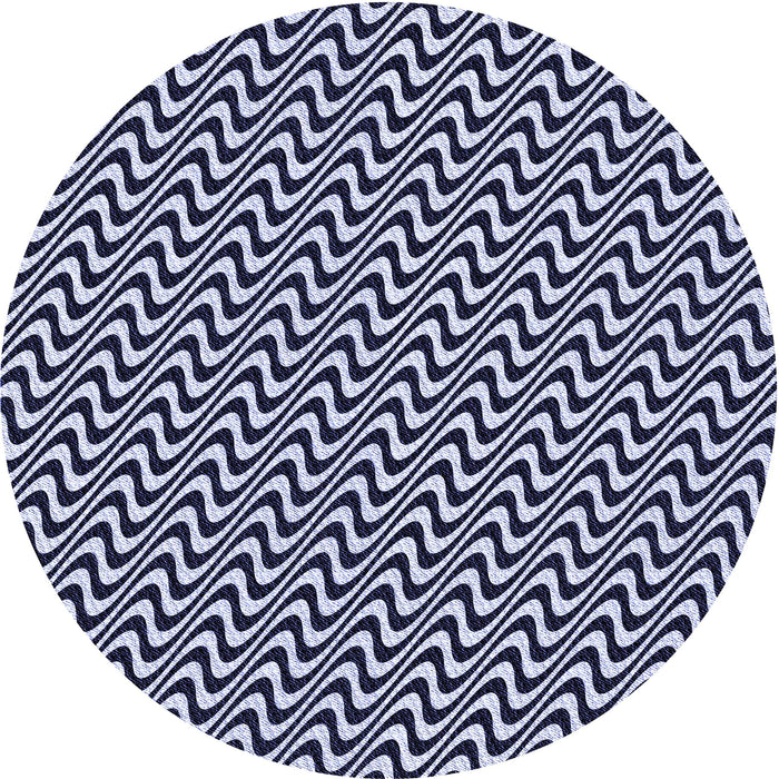 Square Patterned Night Blue Rug, pat3938blu