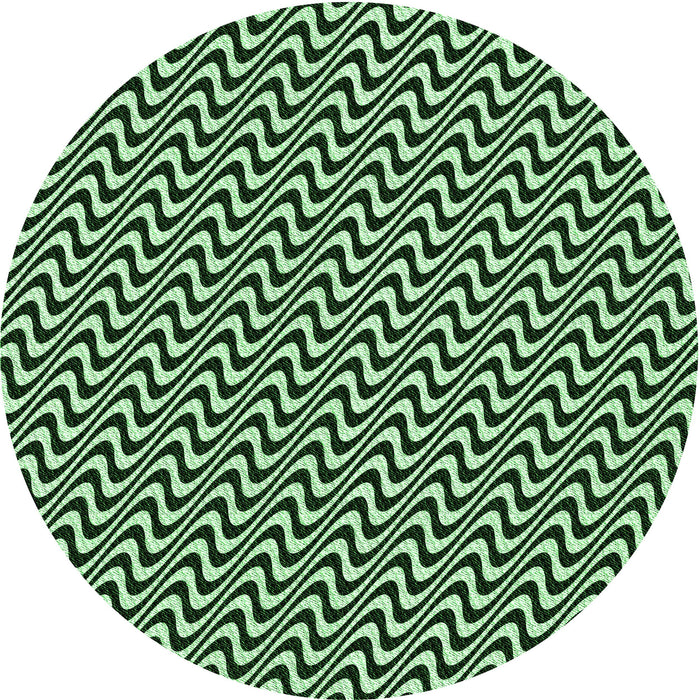 Square Patterned Light Green Rug, pat3938grn