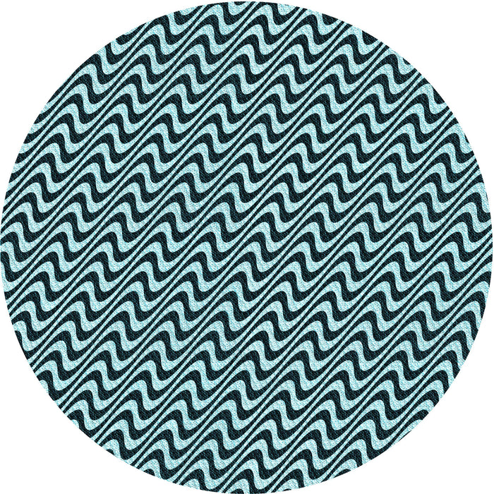 Square Patterned Blue Rug, pat3938lblu