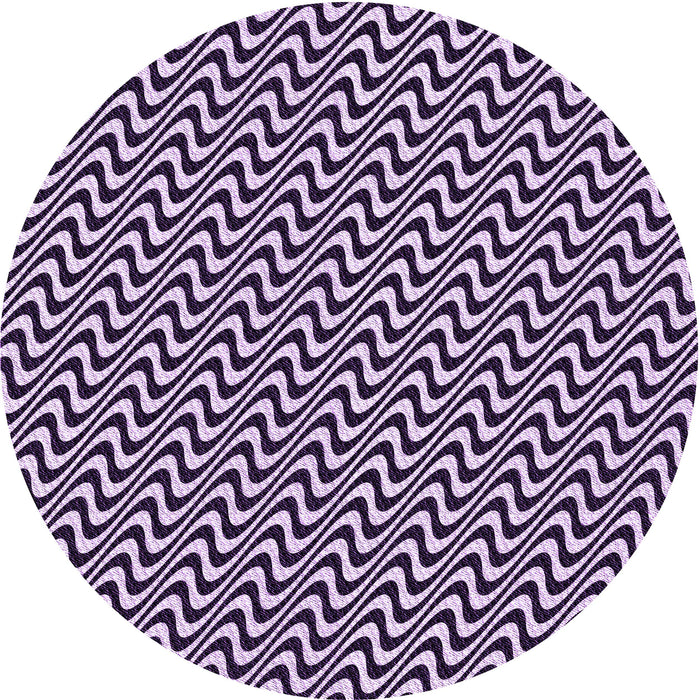 Square Patterned Dark Purple Rug, pat3938pur