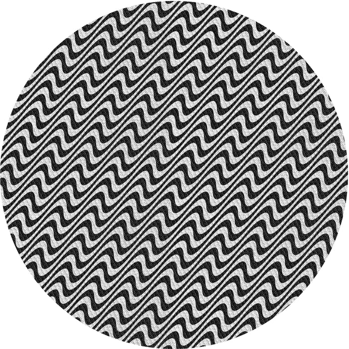 Sideview of Patterned Light Gray Novelty Rug, pat3938