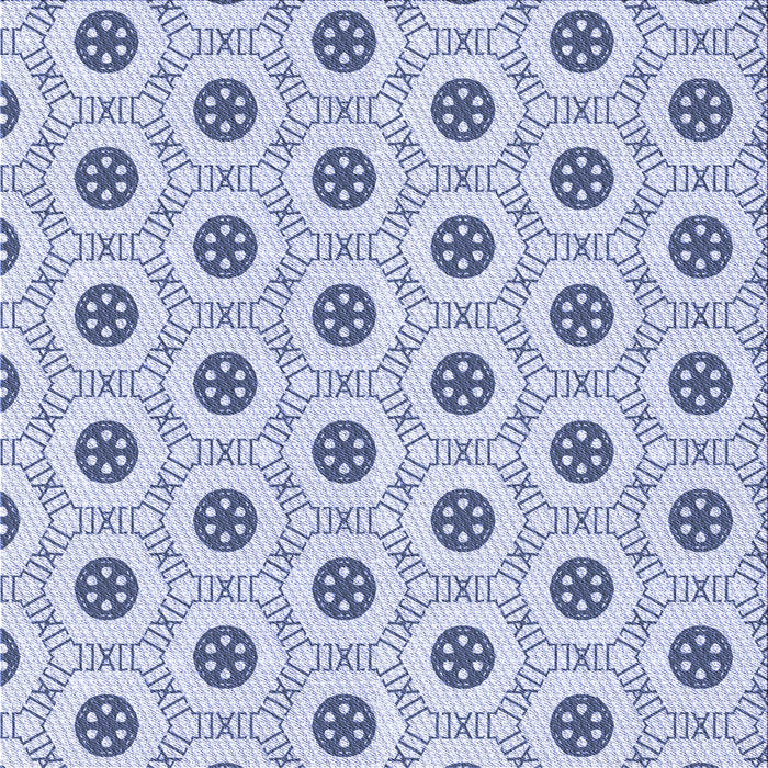 Round Patterned Lavender Blue Rug, pat3939blu