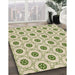 Machine Washable Transitional Vanilla Gold Rug in a Family Room, wshpat3939brn