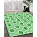 Patterned Mint Green Rug in Family Room, pat3939grn