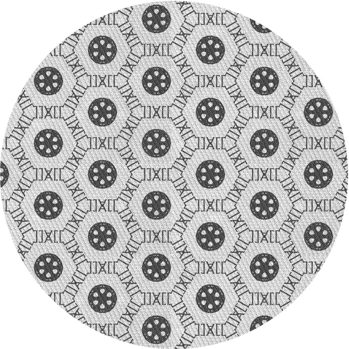 Square Machine Washable Transitional Platinum Gray Rug in a Living Room, wshpat3939gry