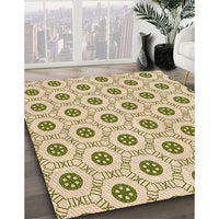 Patterned Golden Blonde Gold Rug, pat3939org