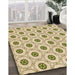 Patterned Golden Blonde Gold Rug in Family Room, pat3939org