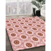 Machine Washable Transitional Orange Rug in a Family Room, wshpat3939rd