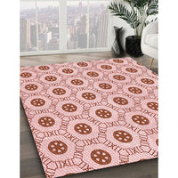 Patterned Orange Rug, pat3939rd