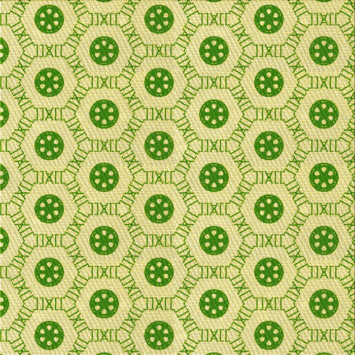 Round Machine Washable Transitional Pistachio Green Rug, wshpat3939yw