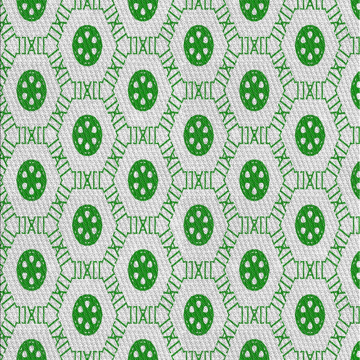 Patterned Green Novelty Rug, pat3939