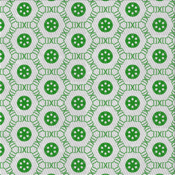 Square Patterned Green Novelty Rug, pat3939