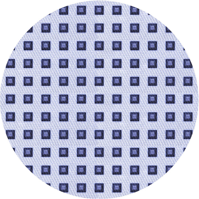 Square Patterned Lavender Blue Rug, pat394blu