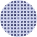 Square Patterned Lavender Blue Rug, pat394blu