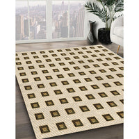 Patterned Vanilla Gold Rug, pat394brn