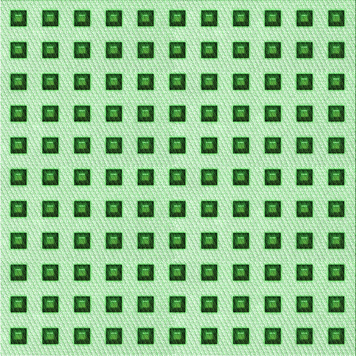 Round Patterned Green Rug, pat394grn