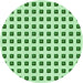 Square Patterned Green Rug, pat394grn