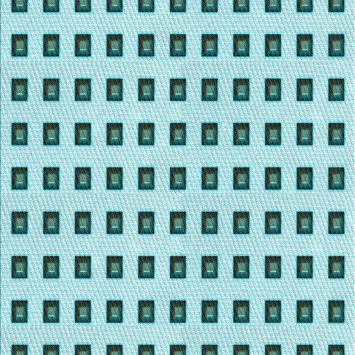 Patterned Deep-Sea Green Rug, pat394lblu