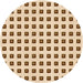Square Patterned Golden Blonde Gold Rug, pat394org