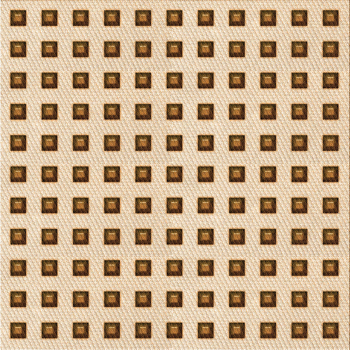 Round Patterned Golden Blonde Gold Rug, pat394org