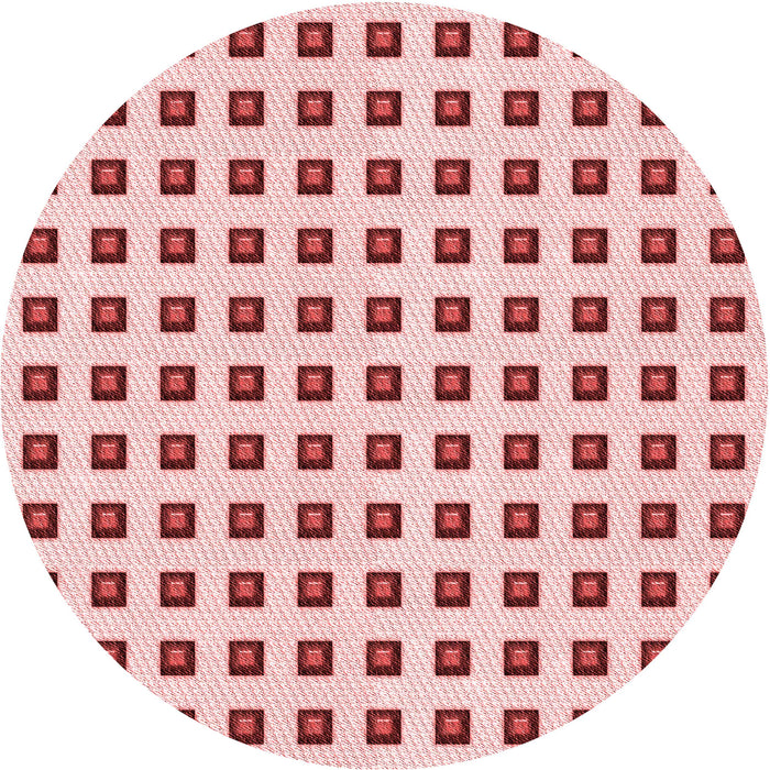 Square Patterned Red Rug, pat394rd