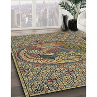 Patterned Bakers Brown Novelty Rug, pat3940