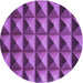 Square Patterned Dark Magenta Purple Rug, pat3941pur