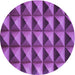 Square Machine Washable Transitional Dark Magenta Purple Rug in a Living Room, wshpat3941pur