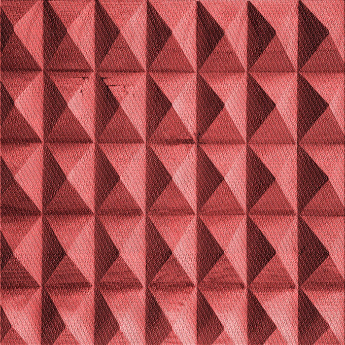 Round Patterned Red Rug, pat3941rd