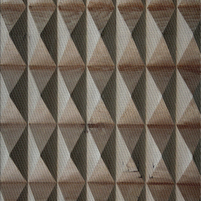 Patterned Chocolate Brown Novelty Rug, pat3941