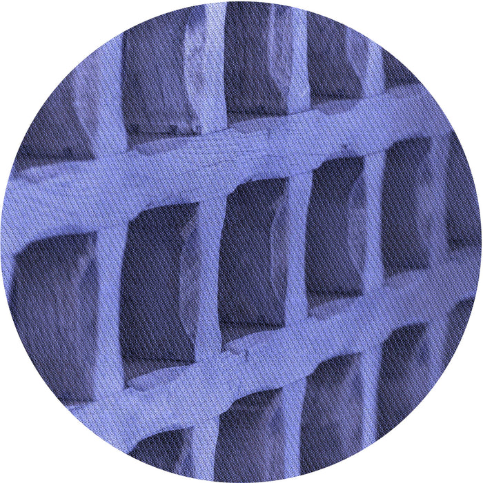 Square Patterned Light Slate Blue Rug, pat3942blu