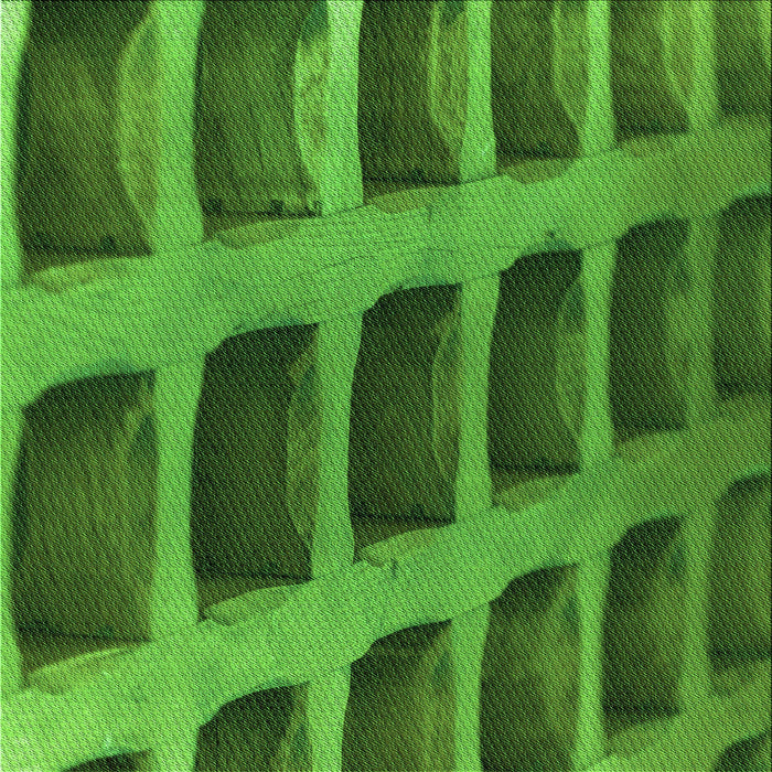 Round Patterned Deep Emerald Green Rug, pat3942grn