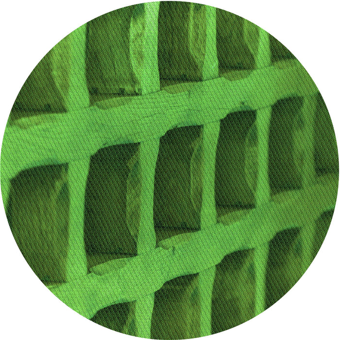 Square Patterned Deep Emerald Green Rug, pat3942grn