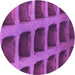 Square Patterned Dark Magenta Purple Rug, pat3942pur