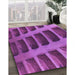 Machine Washable Transitional Dark Magenta Purple Rug in a Family Room, wshpat3942pur