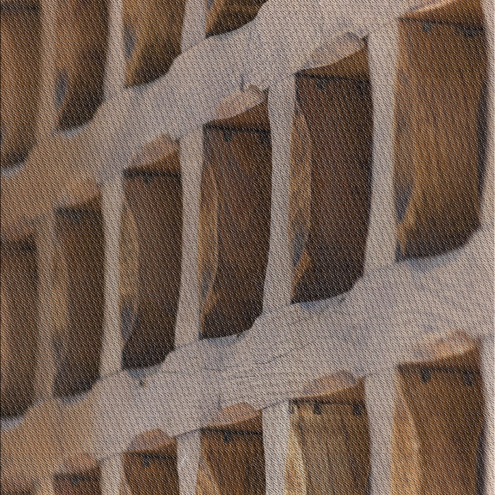 Patterned Bakers Brown Novelty Rug, pat3942