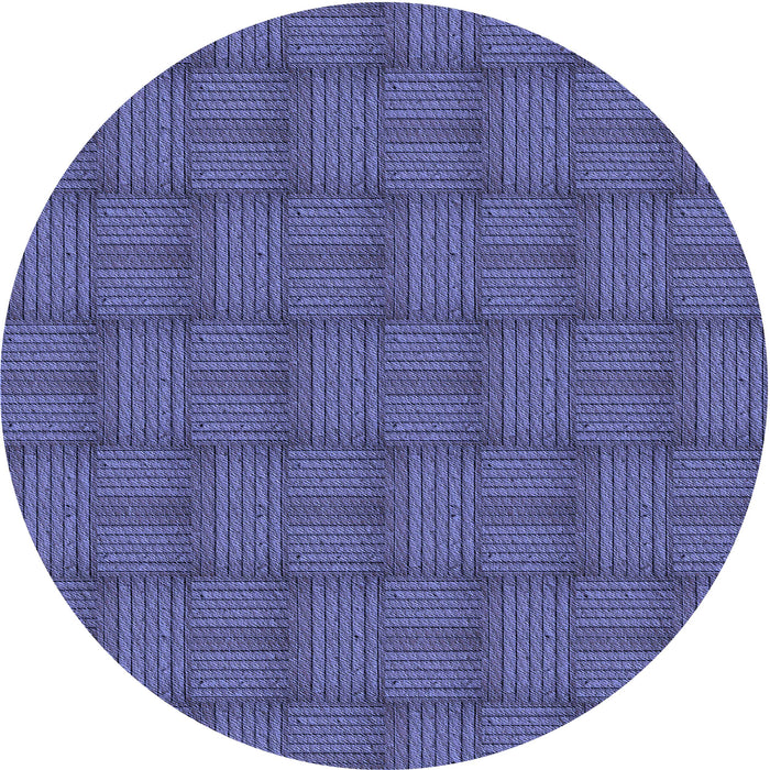 Square Patterned Light Slate Blue Rug, pat3943blu