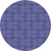 Square Patterned Light Slate Blue Rug, pat3943blu