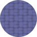 Square Machine Washable Transitional Light Slate Blue Rug in a Living Room, wshpat3943blu