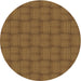 Round Patterned Dark Bronze Brown Rug, pat3943brn