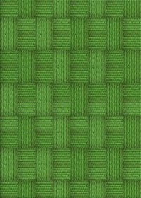 Machine Washable Transitional Apple Green Rug, wshpat3943grn