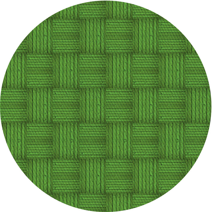 Square Machine Washable Transitional Apple Green Rug in a Living Room, wshpat3943grn
