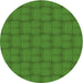 Square Machine Washable Transitional Apple Green Rug in a Living Room, wshpat3943grn