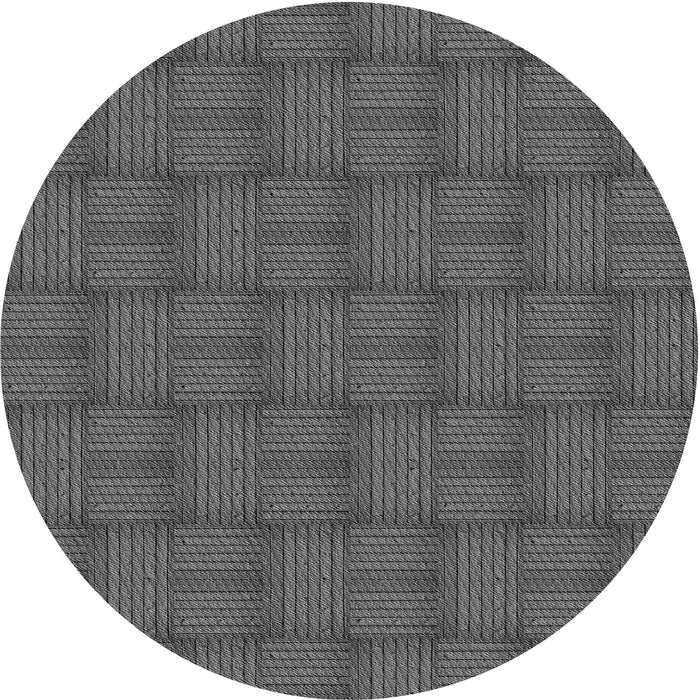 Square Machine Washable Transitional Gray Rug in a Living Room, wshpat3943gry