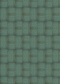 Machine Washable Transitional Green Rug, wshpat3943lblu