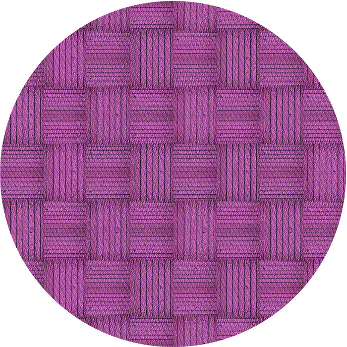 Square Machine Washable Transitional Medium Violet Red Pink Rug in a Living Room, wshpat3943pur