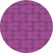 Square Machine Washable Transitional Medium Violet Red Pink Rug in a Living Room, wshpat3943pur