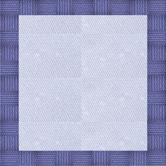 Round Machine Washable Transitional Blue Rug, wshpat3944blu