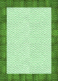 Machine Washable Transitional Dark Lime Green Rug, wshpat3944grn