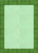 Machine Washable Transitional Dark Lime Green Rug, wshpat3944grn